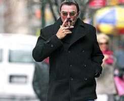 Tom Selleck smoking